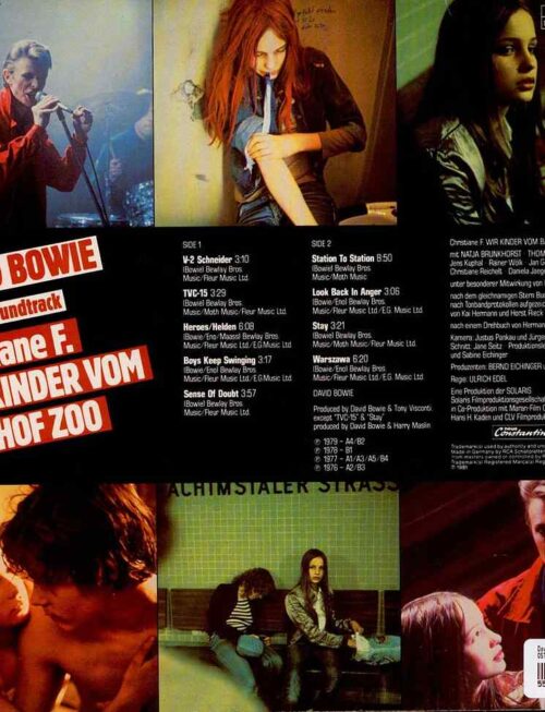 DAVID BOWIE - CHRISTIANE F - WIR KINDER VOM Vinyl Record