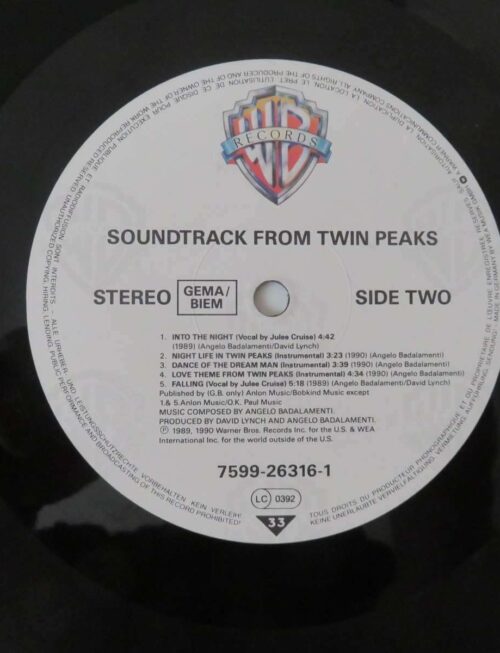 Angelo Badalamenti - Music From Twin Peaks Vinyl Record