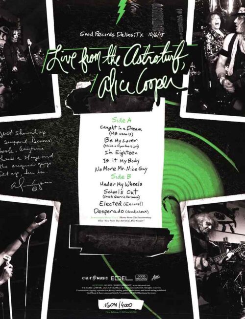 ALICE COOPER - Live From The Astroturf Vinyl Record