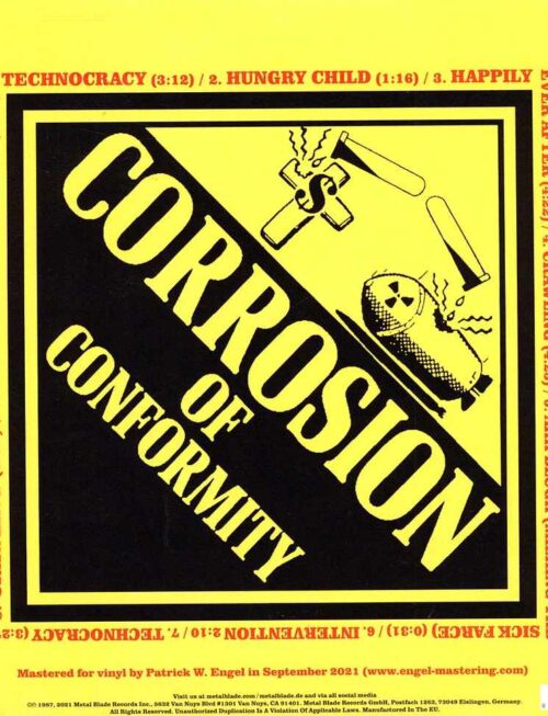 CORROSION OF CONFORMITY - TECHNOCRACY Vinyl Record