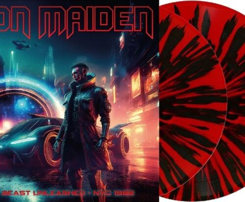 IRON MAIDEN - The Beast Unleashed - NYC 1982 (Red/Black Splatter Vinyl) Vinyl Record