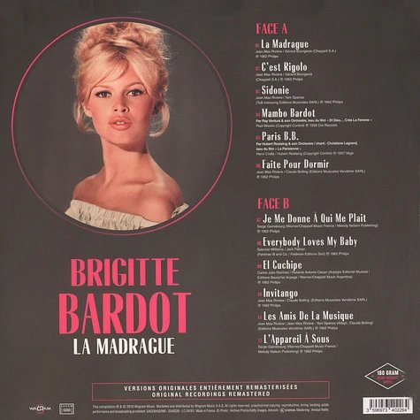 BRIGITTE BARDOT - LA MADRAGUE Vinyl Record