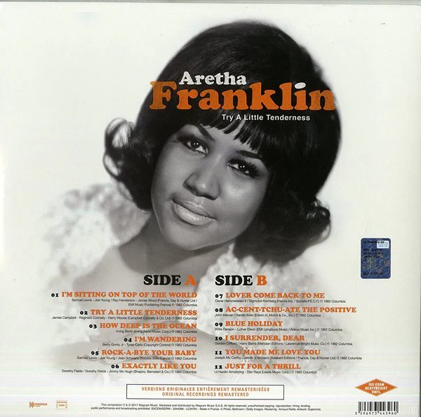 ARETHA FRANKLIN - TRY A LITTLE TENDERNESS Vinyl Record