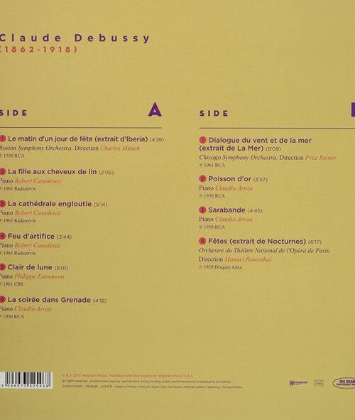 CLAUDE DEBUSSY - LES CHEFS D'¬øUVRES DE CLAUDE DEBUSSY Vinyl Record