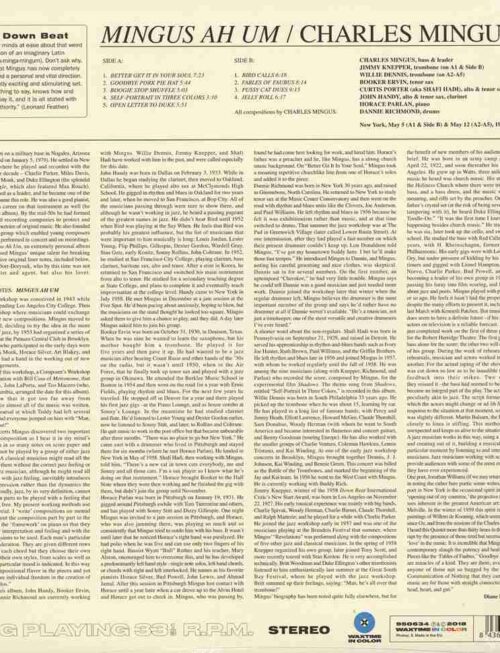 CHARLES MINGUS - Mingus Ah Hum (+1 Bonus Track) (Transparent Blue Vinyl) Vinyl Record