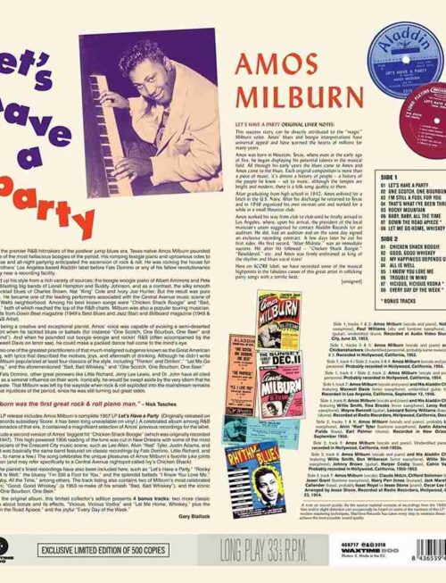 AMOS MILBURN - Lets Have A Party Vinyl Record