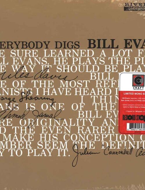 BILL EVANS - Everybody Digs Bill Evans Vinyl Record