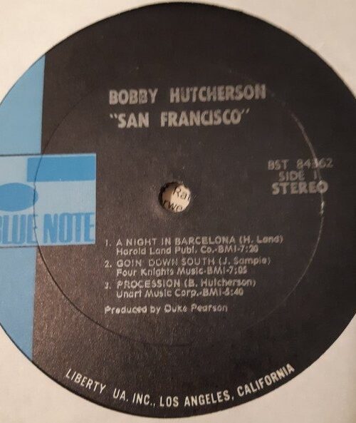 Bobby Hutcherson;Harold Land - San Francisco Vinyl Record