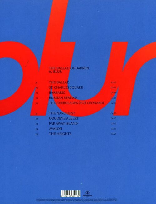 Blur - The Ballad of Darren(1LP/BLACK) Vinyl Record