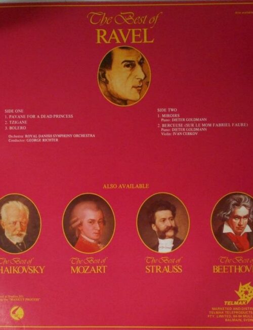 Classical composer compilation - Best of Ravel Vinyl Record