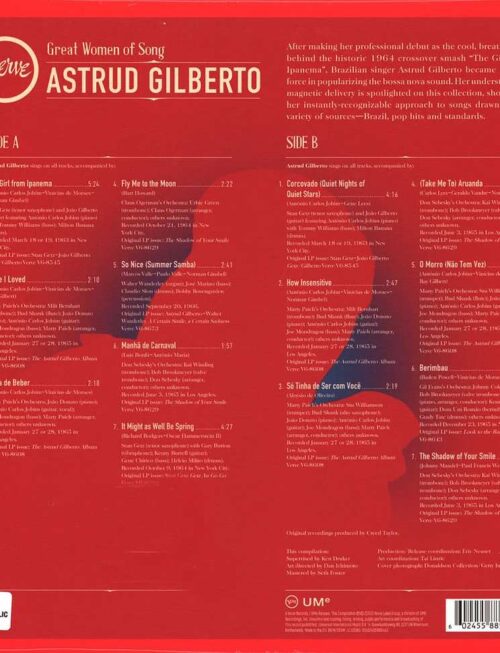 ASTRUD GILBERTO - Great Women Of Song: Astrud Gilberto Vinyl Record