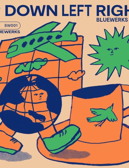 BLUEWERKS VOL. 1 & 2 - Up Down Left Right / In Full B (Green Vinyl) Vinyl Record