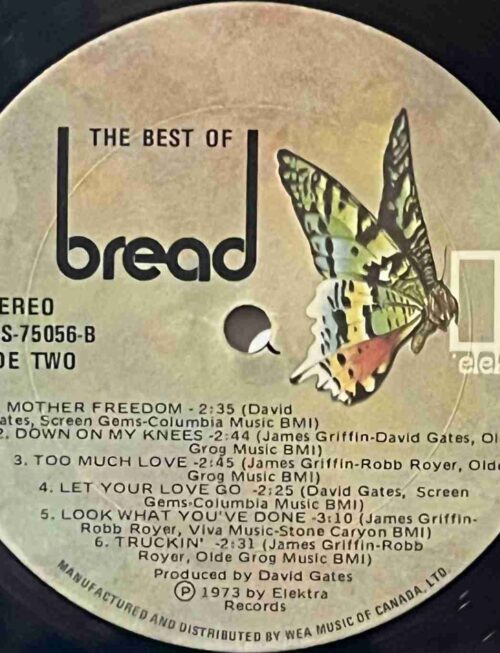 BREAD - BEST OF BREAD Vinyl Record
