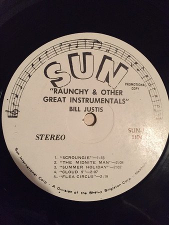 BILL JUSTIS - Raunchy & Other Great Instrumentals Vinyl Record