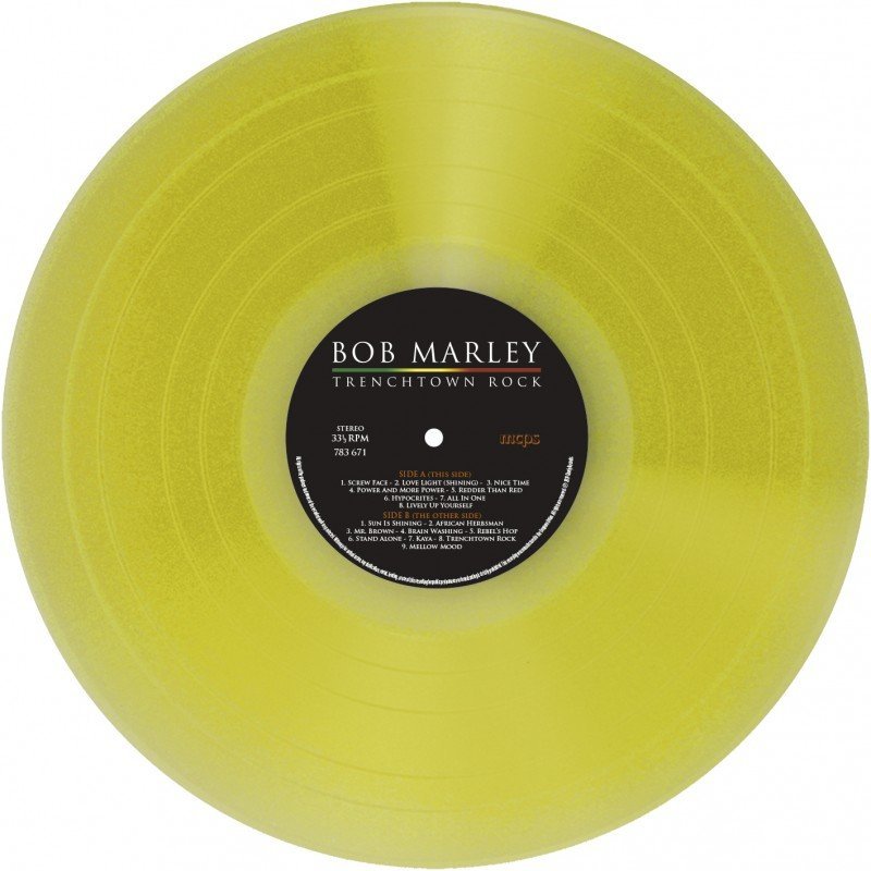 BOB MARLEY - Trenchtown Rock (Yellow Translucent Vinyl) Vinyl Record