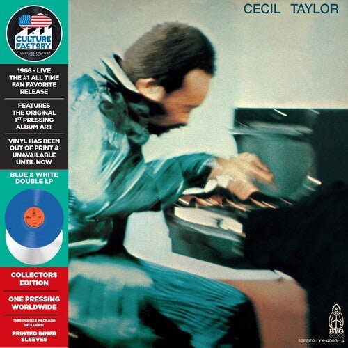 CECIL TAYLOR - Student Studies (Blue/White Vinyl) Vinyl Record