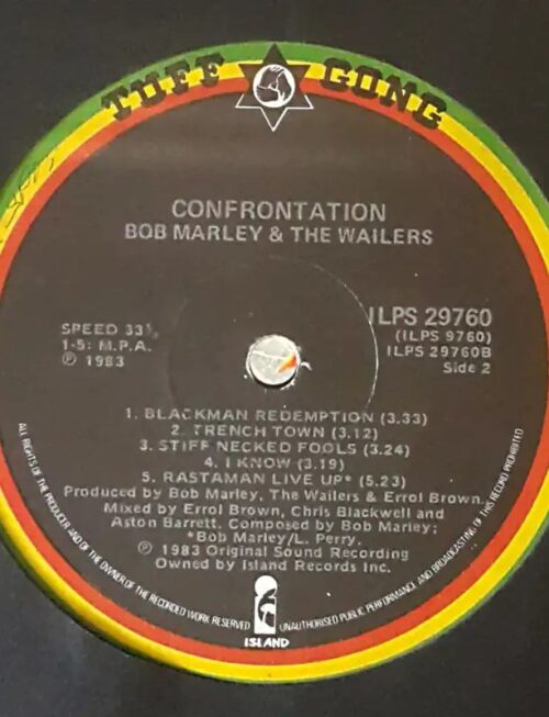 BOB MARLEY & THE WAILERS - Confrontation Vinyl Record