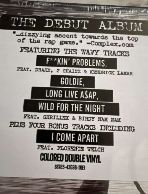 A$AP ROCKY - Long.Live.A$Ap (Deluxe Yellow/Orange Vinyl) Vinyl Record