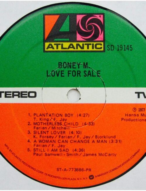 BONEY M - LOVE FOR SALE Vinyl Record