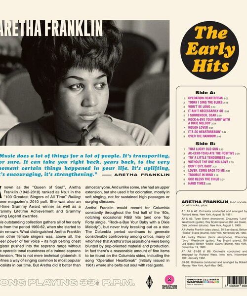 ARETHA FRANKLIN - The Early Hits (Pink Vinyl) Vinyl Record