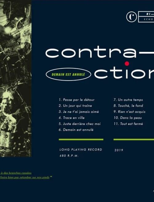 CONTRACTIONS - DEMAIN EST ANNUL?â Vinyl Record