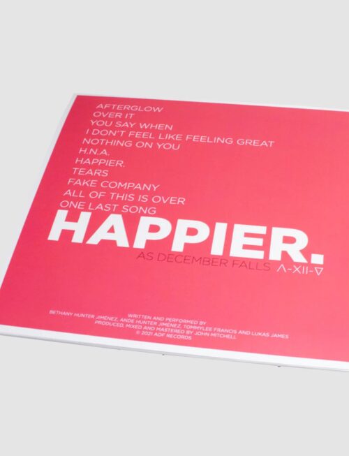 AS DECEMBER FALLS - HAPPIER Vinyl Record