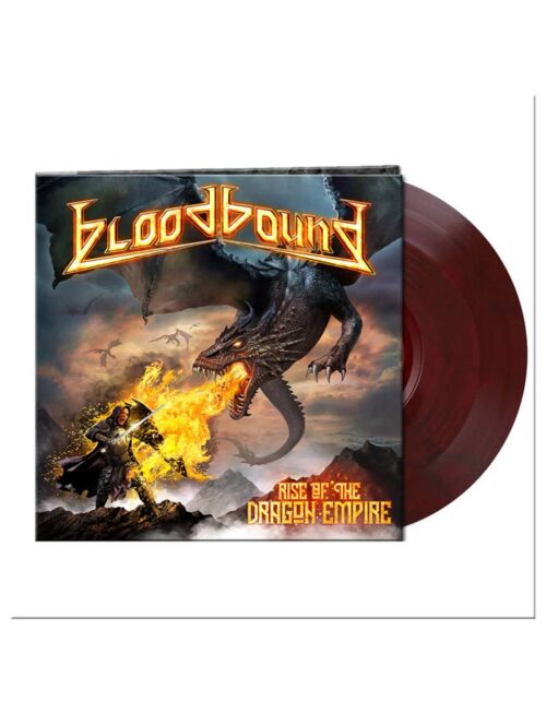 BLOODBOUND - Rise Of The Dragon Empire (Clear Red/Black Marbled Vinyl) Vinyl Record
