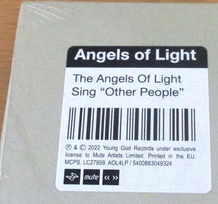 ANGELS OF LIGHT - ANGELS OF LIGHT SING "OTHER PEOPLE" Vinyl Record