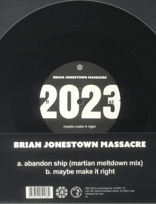 BRIAN JONESTOWN M - ABANDON SHIP (MARTIAN MELTDOWN MIX) Vinyl Record