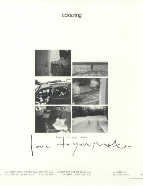 COLOURING - LOVE TO YOU, MATE Vinyl Record