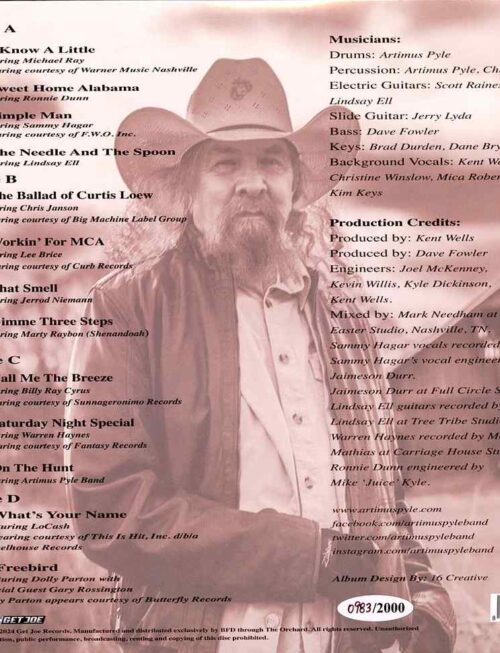 ARTIMUS PYLE BAND - ANTHEMS HONORING THE MUSIC OF Vinyl Record