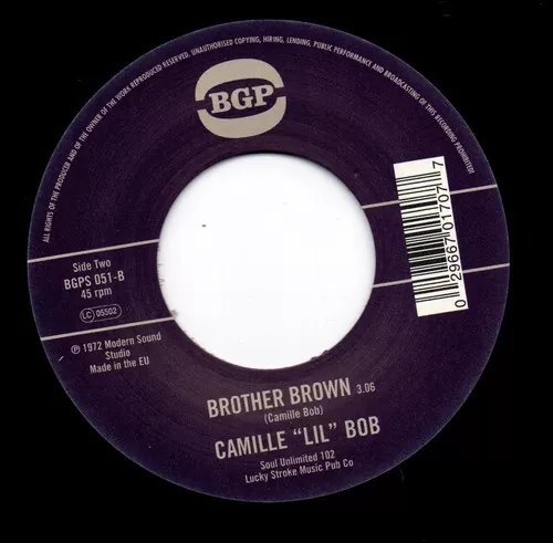 Camille "Lil" Bob - Stop / Brother Brown Vinyl Record