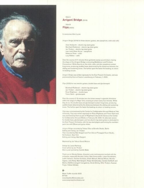 ALVIN LUCIER - Works For The Ever Present Orc Vinyl Record