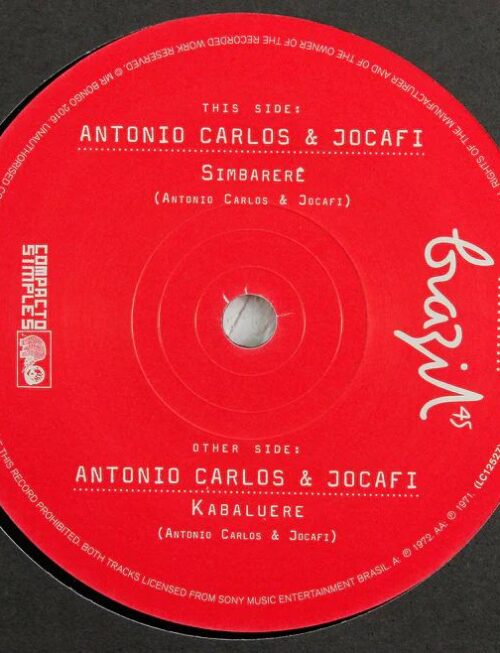 ANTONIO CARLOS & JOCAFI - SIMBARERE/KABALUERE Vinyl Record