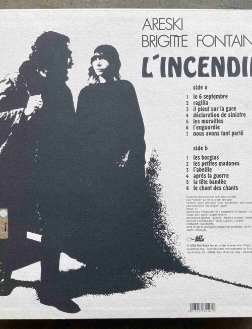 ARESKI & BRIGITTE FONTAINE - Lincendie (White Vinyl) Vinyl Record