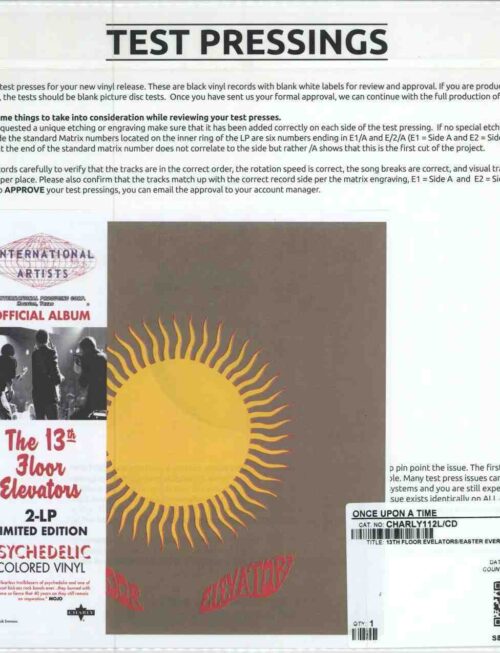 13TH FLOOR ELEVATORS - Easter Everywhere Vinyl Record