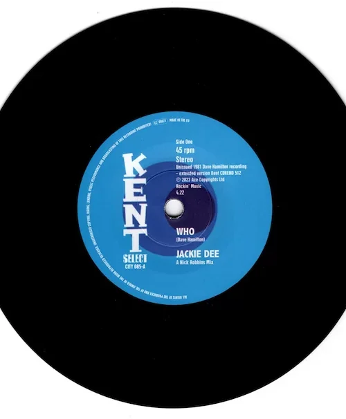 Jackie Dee / Dave Hamilton Band Who / Who (Instrumental) Vinyl