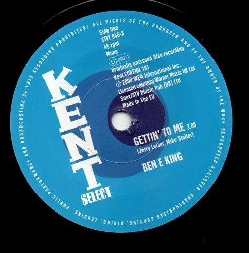 Ben E King / The Marvellos - Gettin' To Me / I Need You Vinyl Record