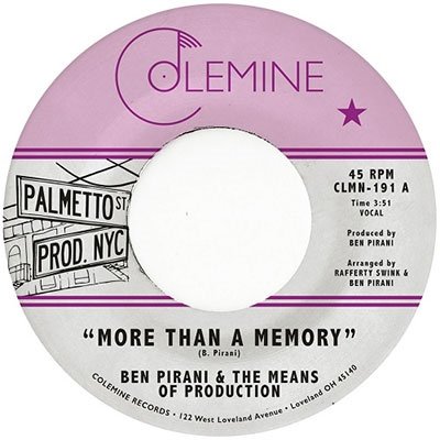 BEN PIRANI - MORE THAN A MEMORY Vinyl Record