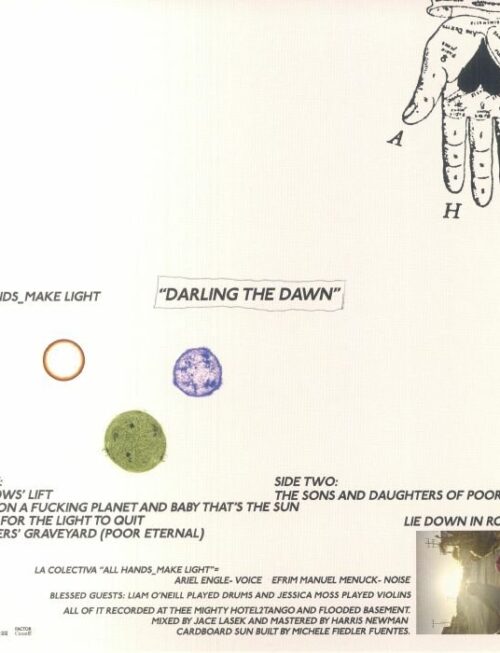 ALL HANDS_MAKE LIGHT - DARLING THE DAWN Vinyl Record