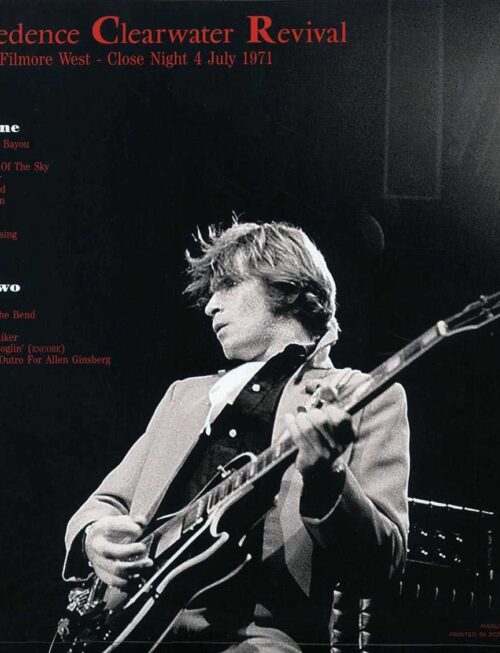 CREEDENCE CLEARWATER REVIVAL - Live At Filmore West - Close Night July 4. 1971 - KSAN Vinyl Record