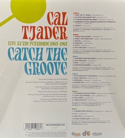 CAL TJADER - Catch In The Groove - Live At The Penthouse Vinyl Record