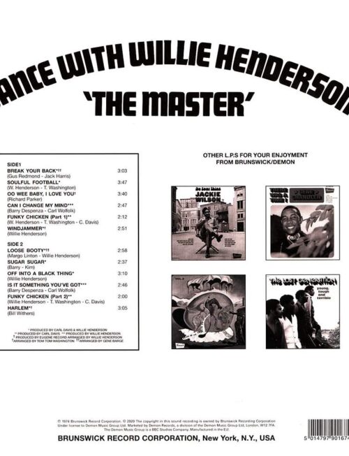 HENDERSON WILLIE - DANCE WITH THE MASTER Vinyl Record