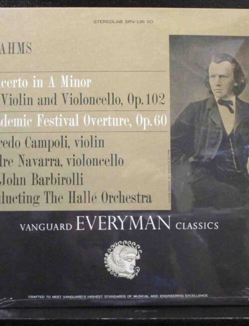 ANDRE NAVARRA - BRAHMS CONCERTO FOR VIOLIN Vinyl Record