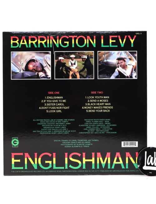 BARRINGTON LEVY - ENGLISHMAN Vinyl Record