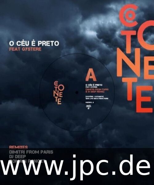 COTONETE - O CEU E PRETO REMIXES Vinyl Record