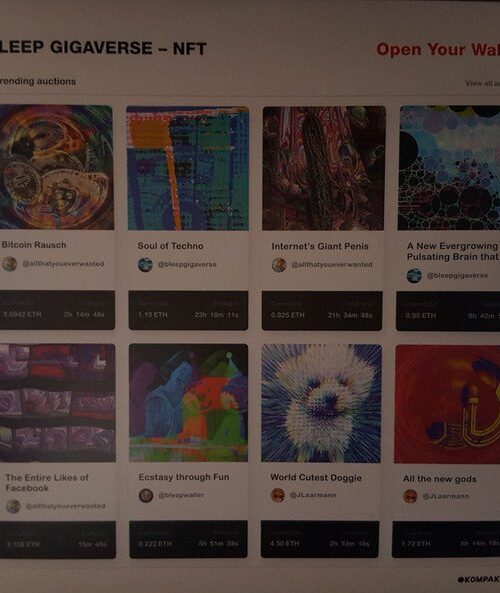 BLEEP GIGAVERSE - Nft Vinyl Record