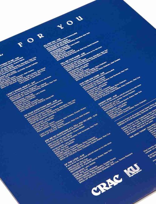 CRAC - ALL FOR YOU Vinyl Record