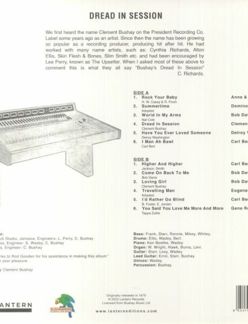 CLEMENT BUSHAY - Dread In Session Vinyl Record
