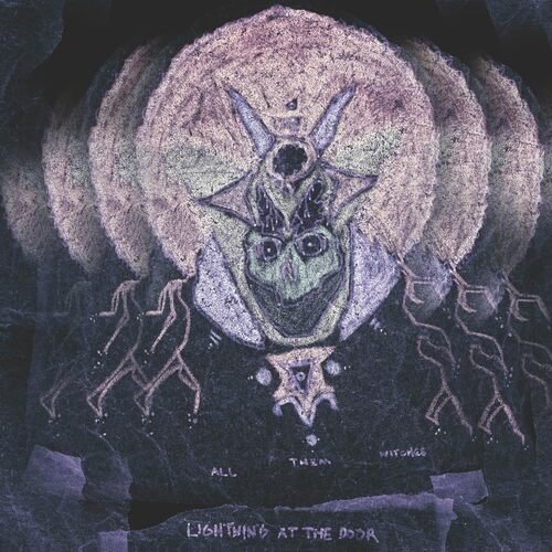 ALL THEM WITCHES - Lightning At The Door (Translucent Pink/Blue Swirls Synthwave Vinyl) Vinyl Record